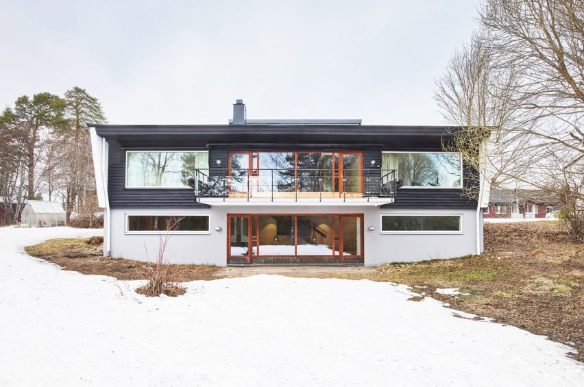 View of Villa by the River house in Sweden