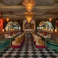 Relocated Mexican chapel and full diner feature in San Diego's Lafayette Hotel