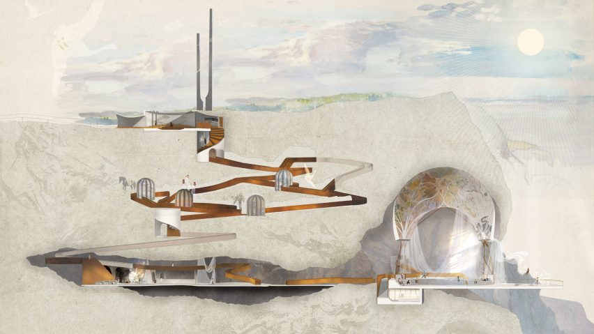 a visualisation of a plan for a community centre