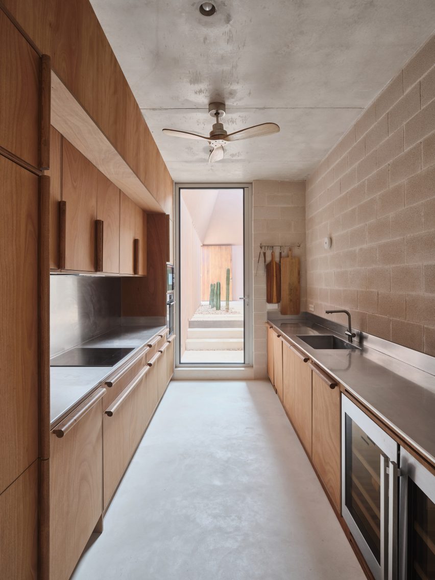 Kitchen interior at Zenith House by Nomo Studio
