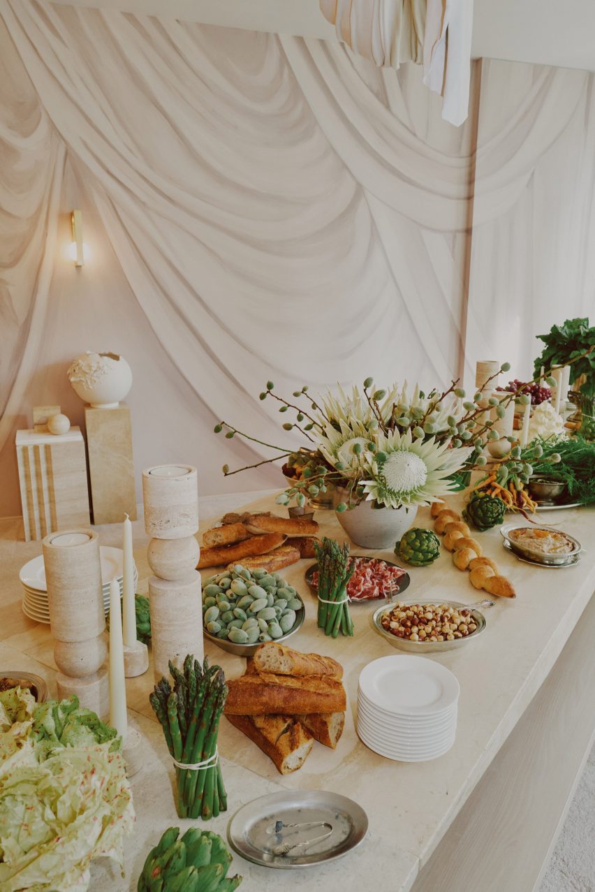 Food on table