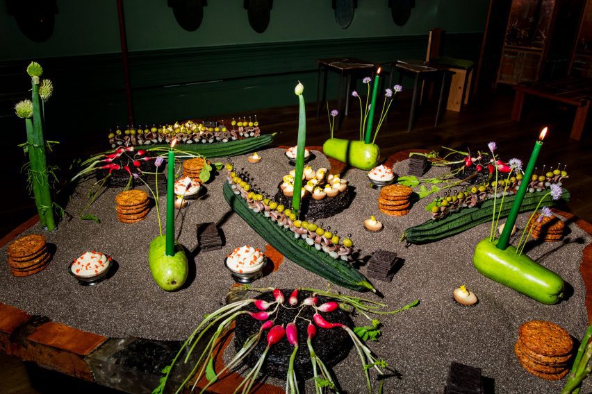 Food on table