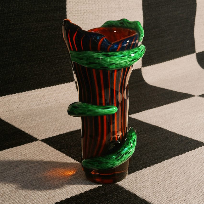 Red vase