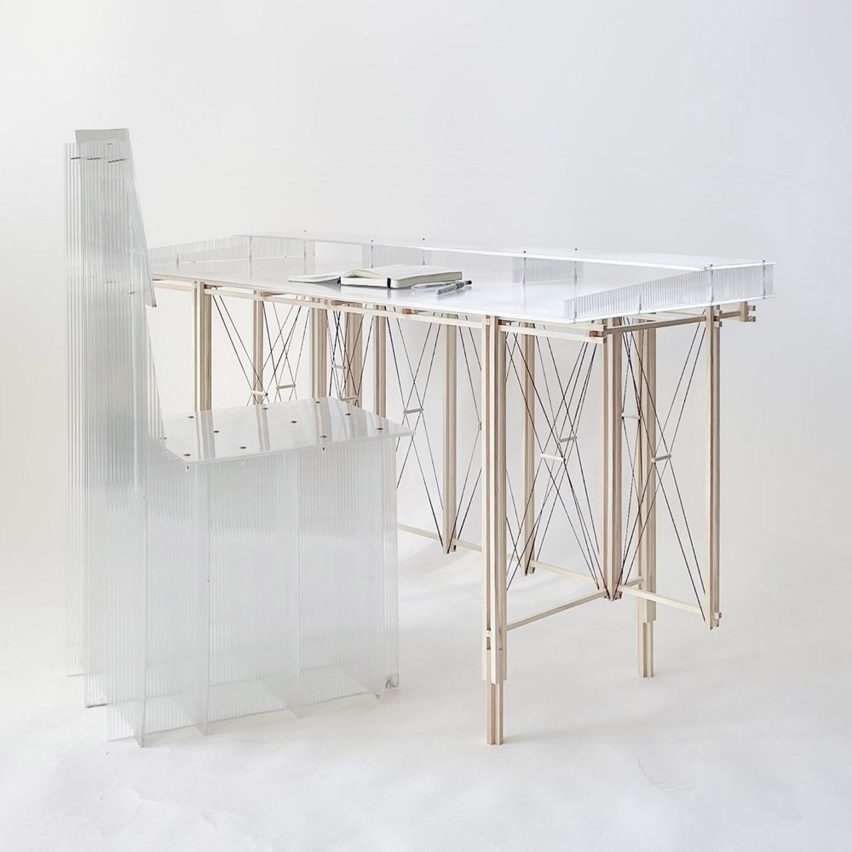 Ultra-light writing desk