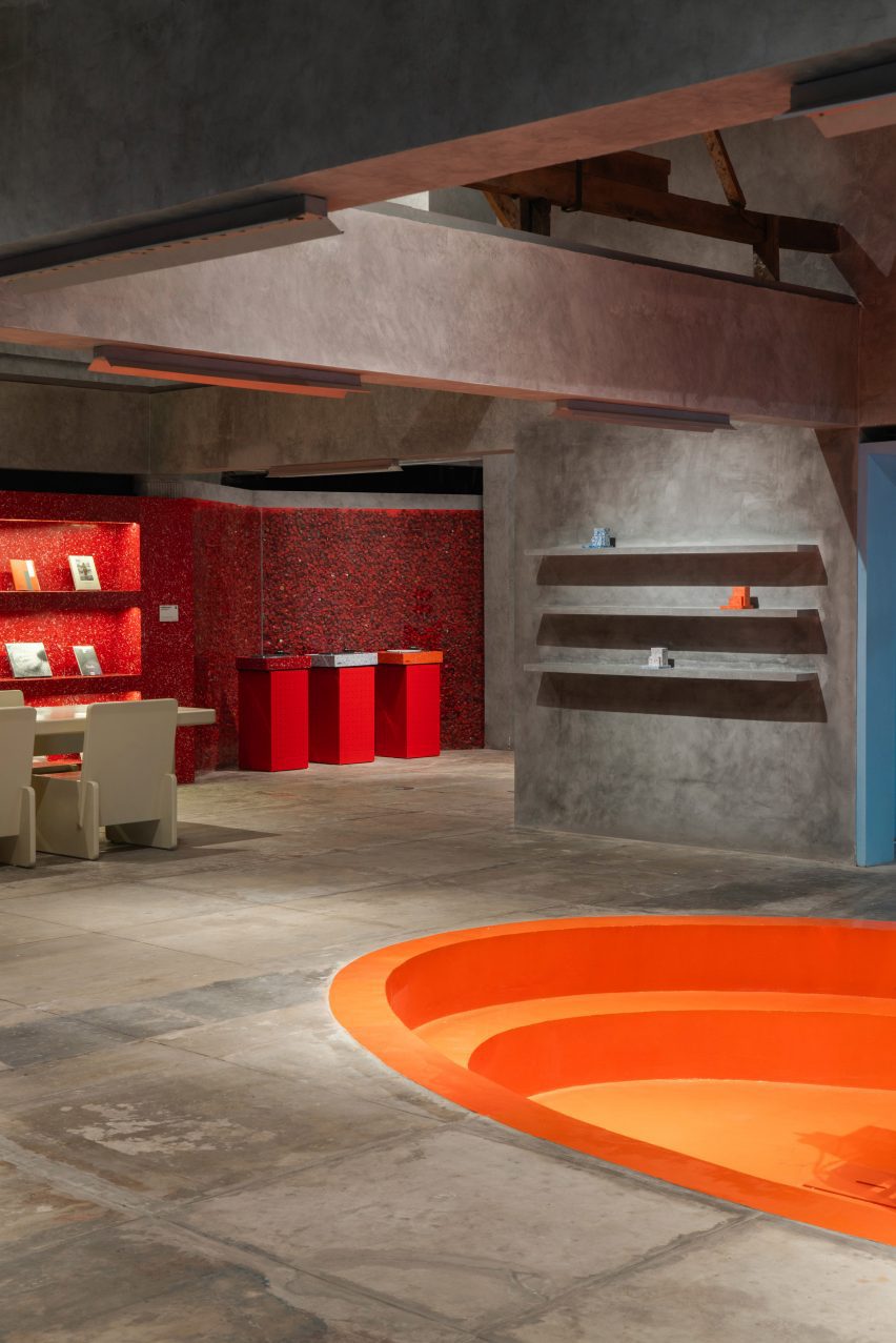 Conversation pit in Jakarta outpost of Space Available by Sidarta and Sandaja and Andika Wahyu