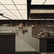 TV show Severance informs "theatrical" restaurant interior in Brisbane by JAR Office