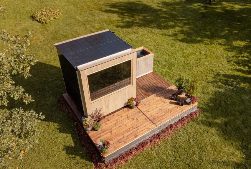 Thermasol solar-powered sauna
