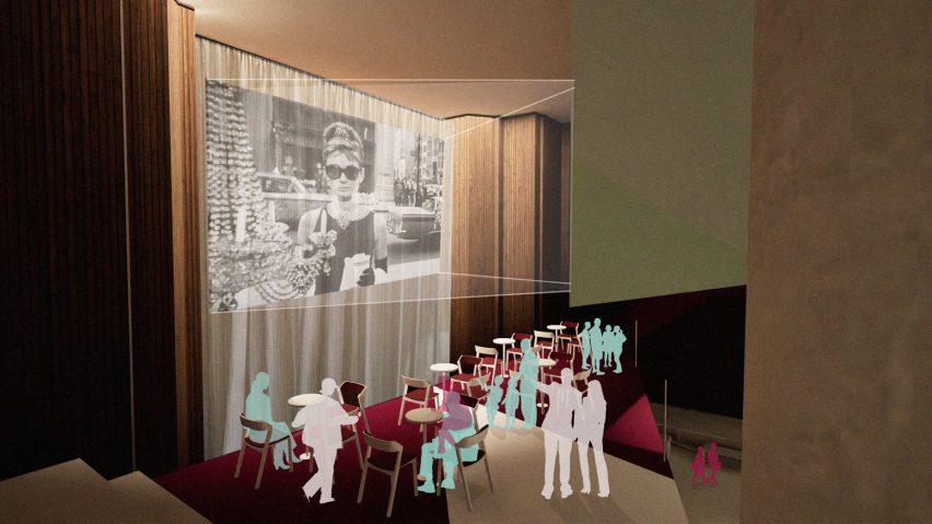 a visualisation of an interactive cinema