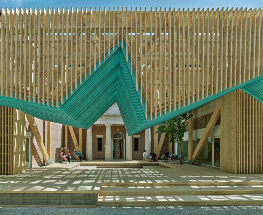 US Pavilion Porch at the Venice Architecture Biennale