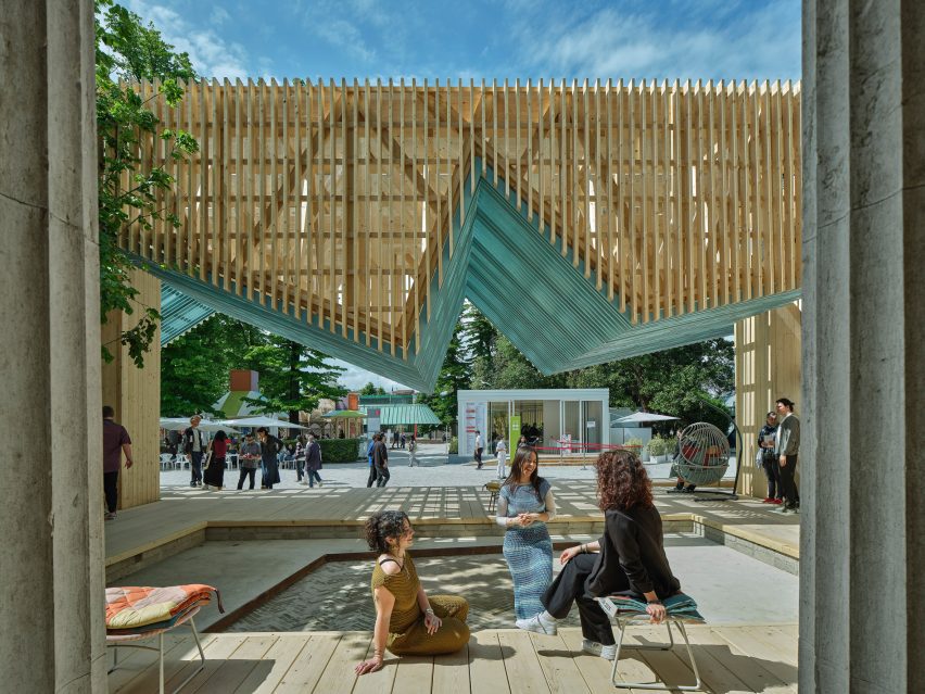 US Pavilion Porch at the Venice Architecture Biennale