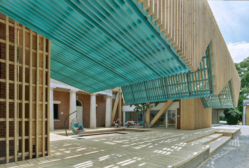 Mass-timber canopy