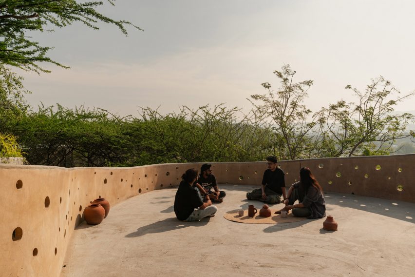 Terrace of home in Tamil Nadu