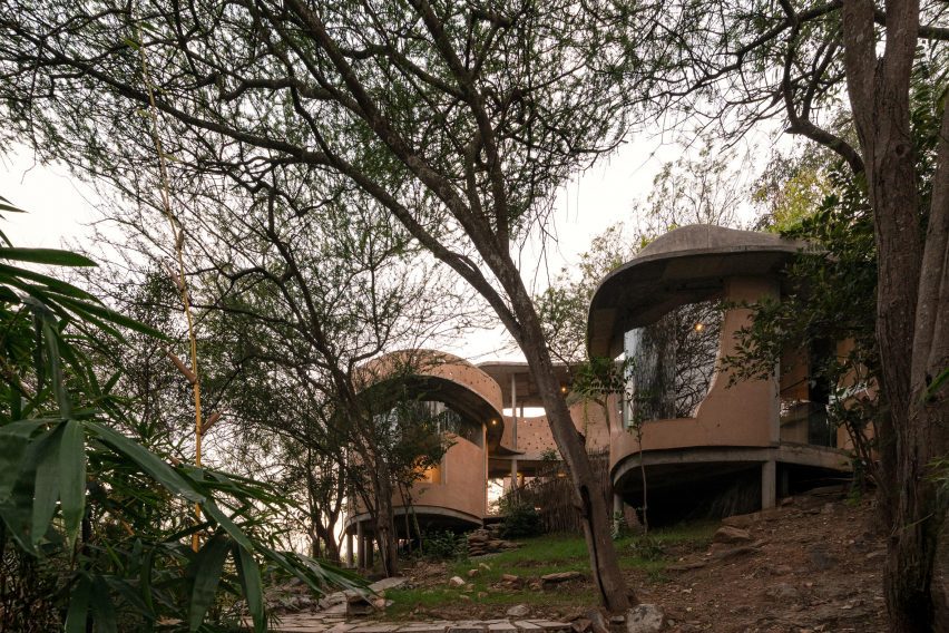 Mud-walled home in India