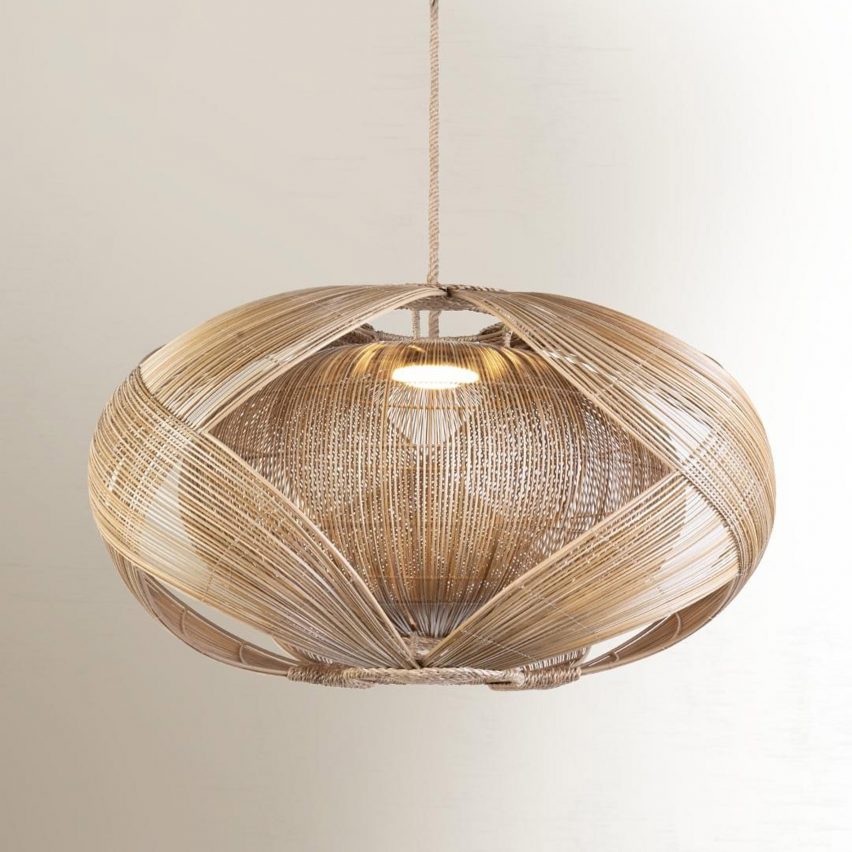 Photo of woven lampshade