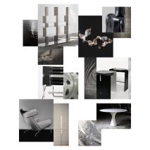 Collage of photos of furniture