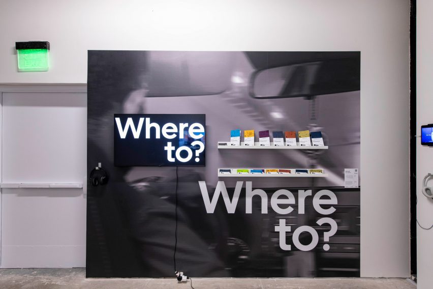 Photo of poster with the words "Where to?" printed on it