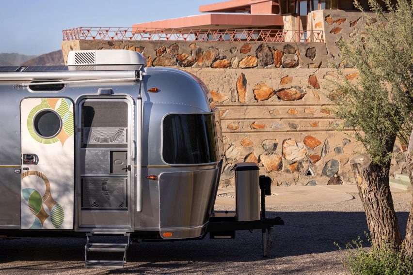 Frank Lloyd Wright and Airstream trailer