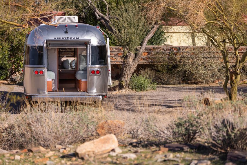 Frank Lloyd Wright and Airstream trailer