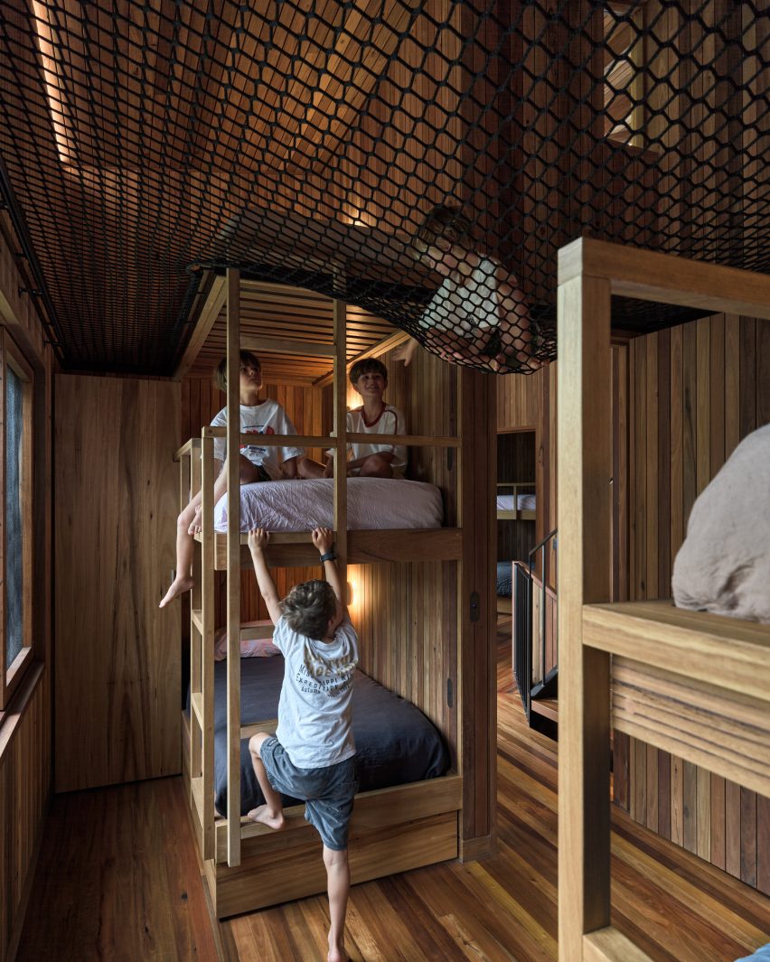Bedroom interior of Cake House by Alexander Symes Architect