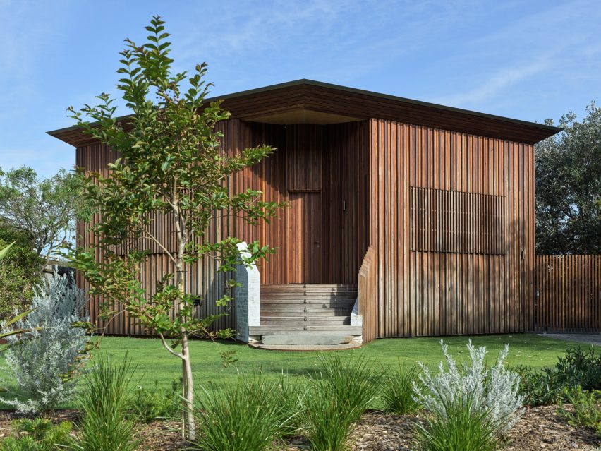 Exterior view of renovated Cake House in Australia