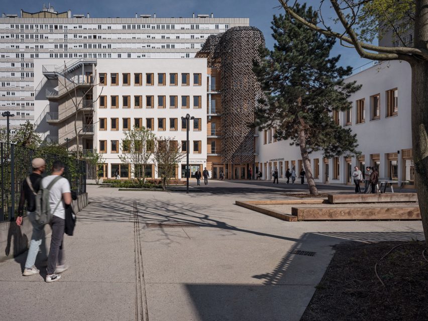 James Baldwin Media Library and Refugee House in Paris by Associer
