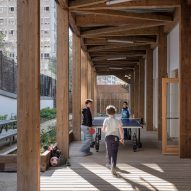 James Baldwin Media Library and Refugee House by Associer