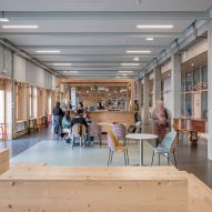 James Baldwin Media Library and Refugee House by Associer