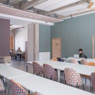 James Baldwin Media Library and Refugee House by Associer
