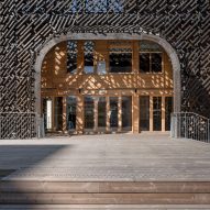 James Baldwin Media Library and Refugee House by Associer