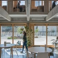 James Baldwin Media Library and Refugee House by Associer