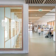 James Baldwin Media Library and Refugee House by Associer