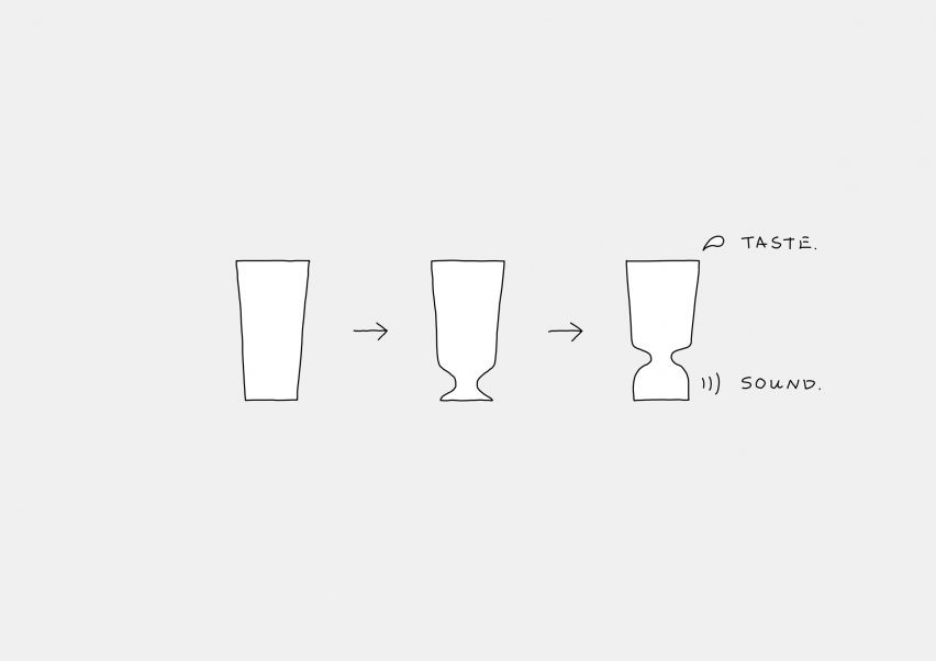Illustration of three glasses