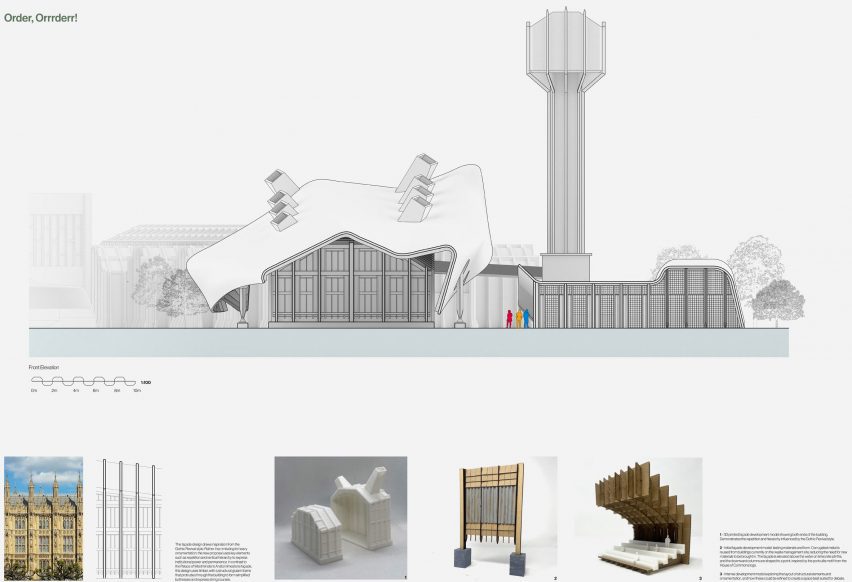 a diagram of a building design proposal