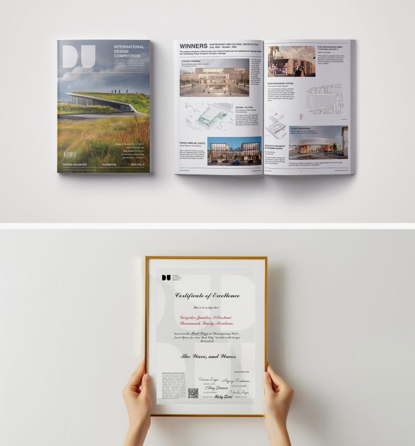 Deign Unlimited certificate and publication