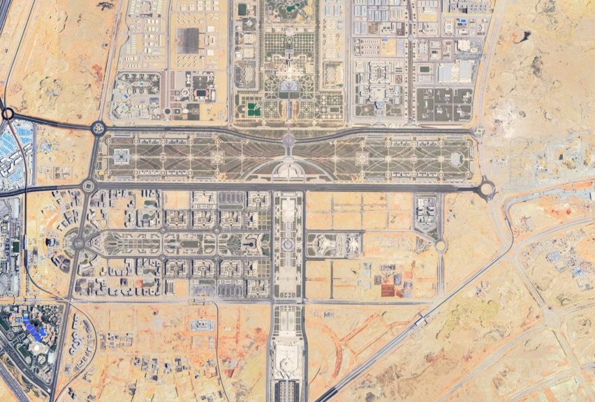 The government district in Egypt's new capital city