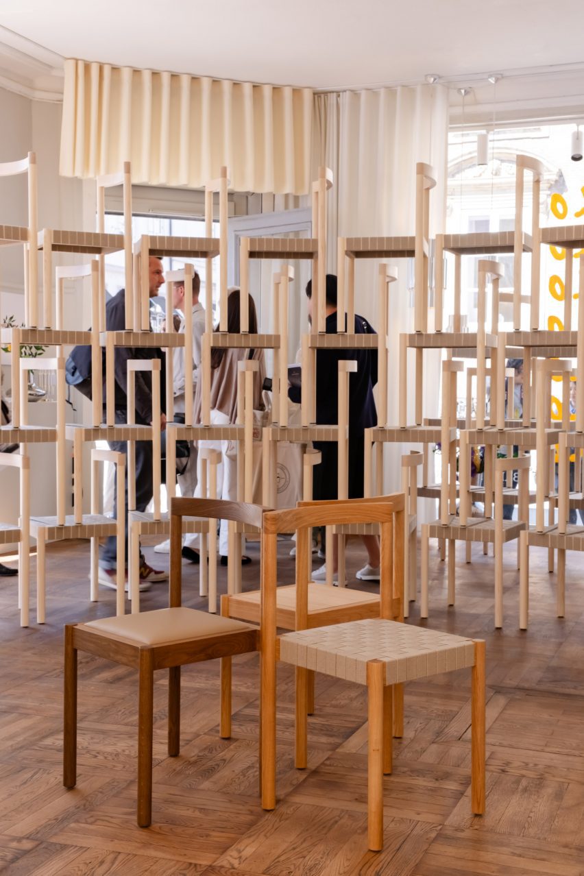 Akko Chiar in Brdr Kr&uuml;ger's Copenhagen showroom