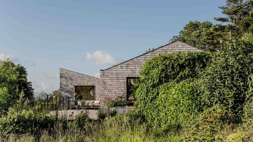 House clad with cedar shingles Bath