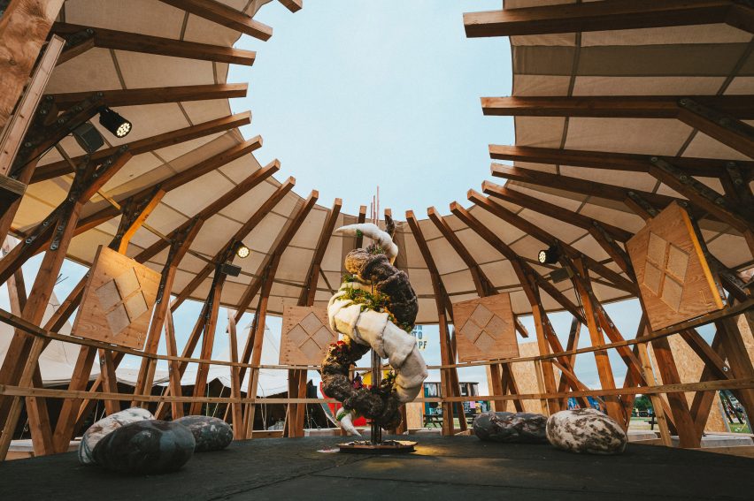 In Return by Re:Right Design and British Wool at Glastonbury 2025