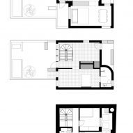 Plan of Twin House by Graeme Williamson Architects