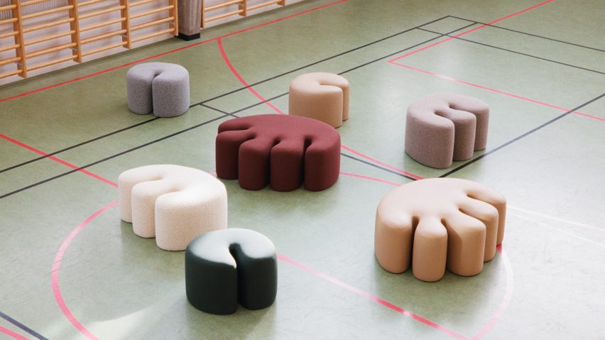 Palma poufs by Kusheda Mensah for Hem