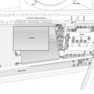 Site plan of Marie Marvingt Gymnasium by Ateliers O-S Architectes