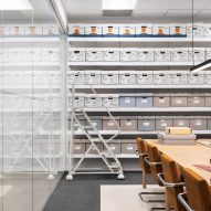 Archives on shelves