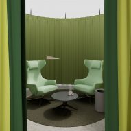 Noren acoustic curtain system by Impact Acoustic