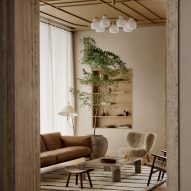 Seating area with selection of chairs and rugs