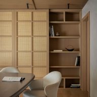 Conference room with desk and chair Puro hotel