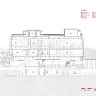 Section of Sagehaus Office Garden by RAD+ar