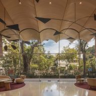Lobby in the Rendezvous apartment building in Mumbai