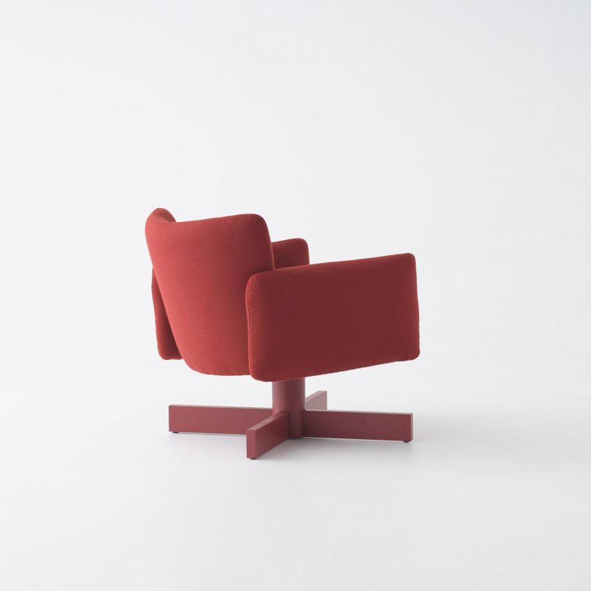 The Avant Lounge Chair in red