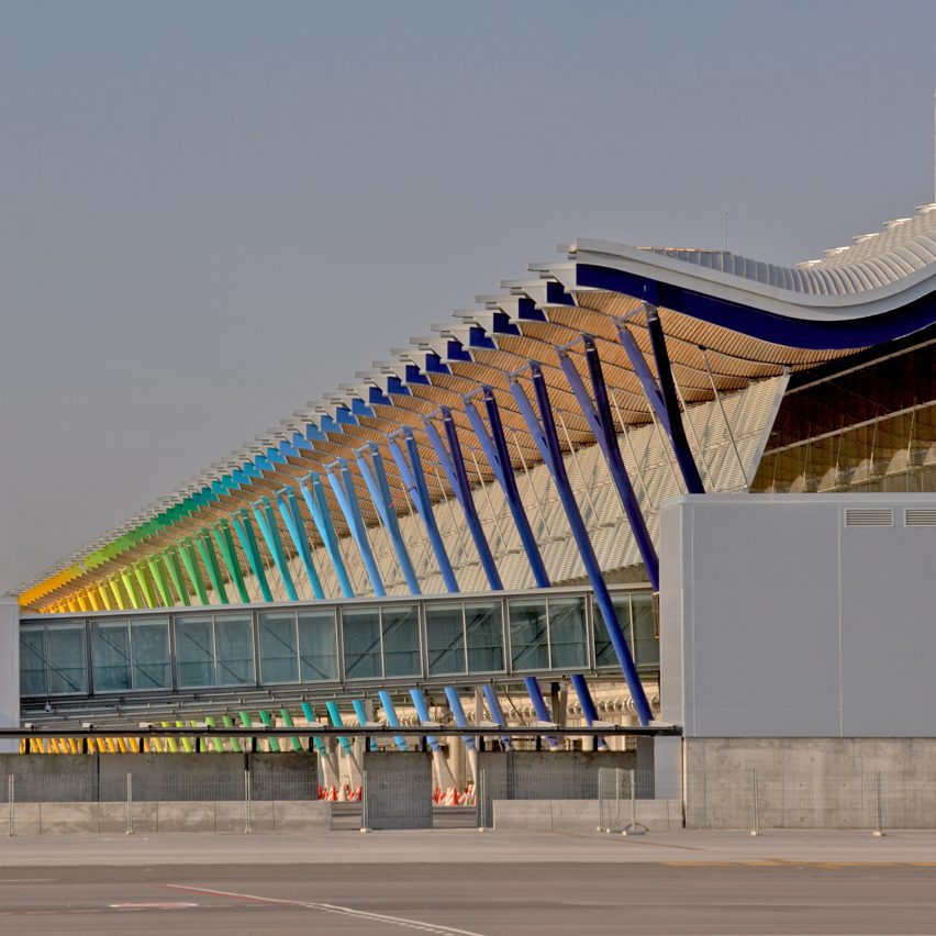 Terminal 4 at Madrid-Barajas Airport by Richard Rogers