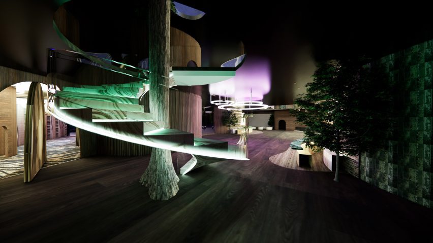 a visualisation of a nightclub